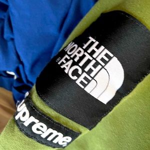 North face olive medium surpreme sweatshirt steep tech!